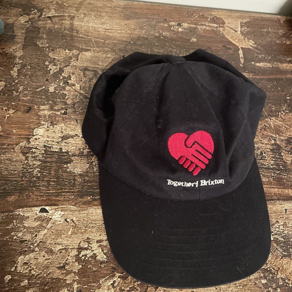 BRIXTON COMPANY Black Together Embroidered￼ CAP 100% AUTHENTIC NEW